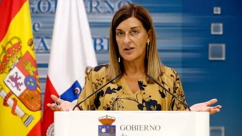 La presidenta de Cantabria, Mar&iacute;a Jos&eacute; S&aacute;enz de Buruaga, presenta el recurso a interponer del Gobierno de Cantabria contra la Ley de Amnist&iacute;a.
LARA REVILLA 
10 SEP 24