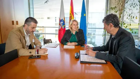 09:00 horas. Despacho de la consejera

La consejera de Desarrollo Rural, Ganader&iacute;a, Pesca y Alimentaci&oacute;n, Mar&iacute;a Jes&uacute;s Susinos, se re&uacute;ne con Consesa
 27 NOV 24 &copy; Miguel De la Parra