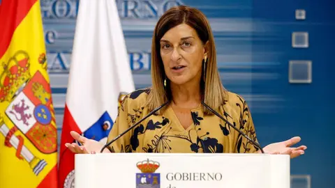 La presidenta de Cantabria, Mar&iacute;a Jos&eacute; S&aacute;enz de Buruaga, presenta el recurso a interponer del Gobierno de Cantabria contra la Ley de Amnist&iacute;a.
LARA REVILLA 
10 SEP 24
