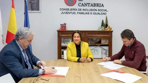 09:00 horas. Sala de reuniones de la consejer&iacute;a

La consejera de Inclusi&oacute;n Social, Juventud, Familias e Igualdad, Bego&ntilde;a G&oacute;mez del R&iacute;o, firma el convenio de cooperaci&oacute;n al Desarrollo de la Fundaci&oacute;n Cantabria Coopera con el Colegio de M&eacute;dicos de Cantabria.
