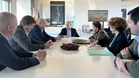 El consejero de Industria, Empleo, Innovaci&oacute;n y Comercio, Eduardo Arasti, se re&uacute;ne con representantes del ICEX.