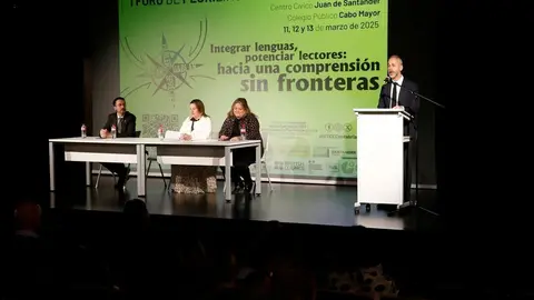 El consejero de Educaci&oacute;n, Formaci&oacute;n Profesional y Universidades, Sergio Silva, inaugura el I Foro del Pluriling&uuml;ismo de Cantabria 'Integrar lenguas, potenciar lectores: hacia una comprensi&oacute;n sin fronteras'.

11 MAR 25