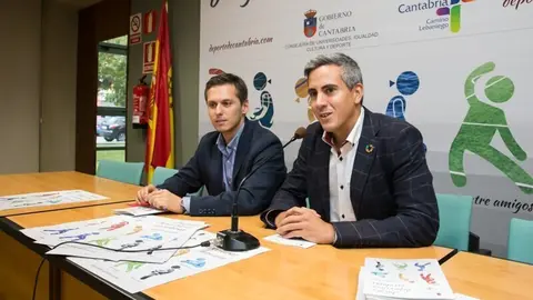 16:45 Casa del Deporte, La Albericia. El vicepresidente y consejero de Universidades, Igualdad, Cultura y Deporte, Pablo Zuloaga,   presenta, en rueda de prensa, los Juegos Deportivos Escolares. 8 de octubre de 2019 &copy; Ra&uacute;l Lucio