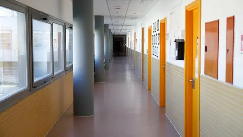 Illustration, detail of the interior of the Nobelis College in Valdemoro closed during the coronavirus COVID19 pandemic period. In Valdemoro, Madrid, on May 20, 2020.