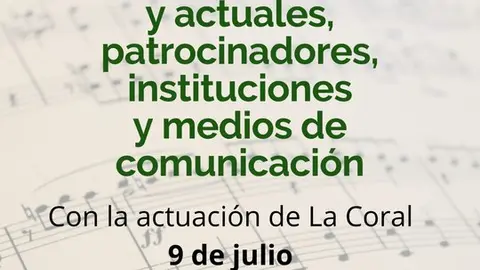 CARTEL Homenaje instituciones, patrocinadores, medios ...