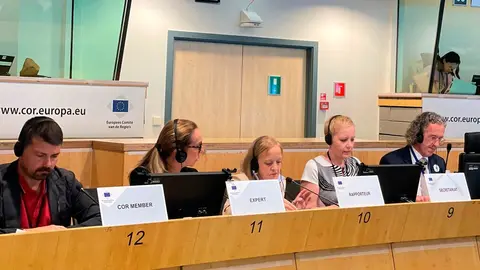 La consejera de Presidencia, Justicia, Seguridad y Simplificaci&oacute;n Administrativa, Isabel Urrutia, asiste a la reuni&oacute;n del grupo Popular Europeo preparatoria de la Comisi&oacute;n NAT