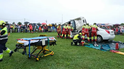 11:30 horas. Campa de la pen&iacute;nsula de La Magdalena. La consejera de Presidencia, Justicia, Seguridad y Simplificaci&oacute;n Administrativa, Isabel Urrutia, asiste a la muestra veh&iacute;culos y materiales de emergencias dentro de los actos conmemorativos del 25 aniversario del 112. 6 de julio de 2024 &copy; Ra&uacute;l Lucio