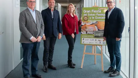 09:00 horas. Despacho de la consejera
La consejera de Desarrollo Rural, Ganader&iacute;a, Pesca y Alimentaci&oacute;n, Mar&iacute;a Jes&uacute;s Susinos, presenta el cartel de la &lsquo;Feria del Sobao y la Quesada de Vega de Pas&rsquo;. 27/03/2026