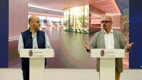El consejero de Salud, C&eacute;sar Pascual, presenta en rueda de prensa, la reforma del Hospital de D&iacute;a M&eacute;dico del Hospital Sierrallana de Torrelavega. 
21 may 26