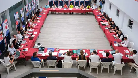 17:00 horas. Sede de la DG de Seguridad. Pe&ntilde;acastillo. La consejera de Presidencia, Justicia, Seguridad y Simplificaci&oacute;n Administrativa, Isabel Urrutia, preside el Consejo Asesor del Plan Territorial de Emergencias de Cantabria (PLATERCANT). 4 de agosto de 2026 &copy; Ra&uacute;l Lucio