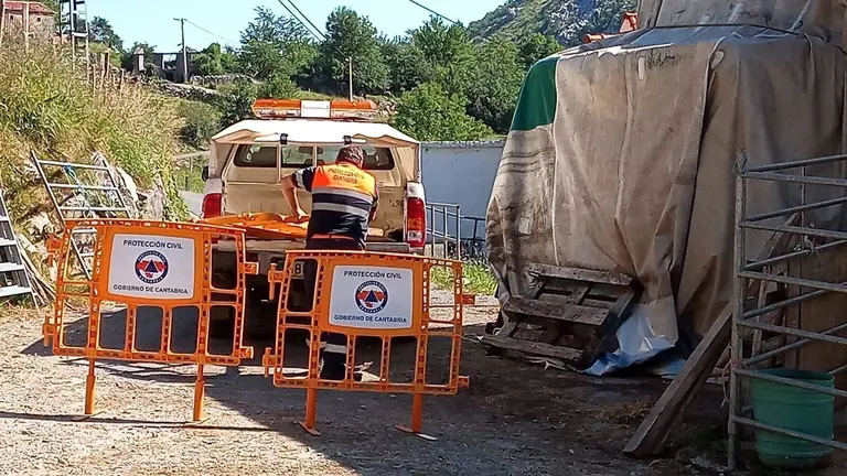 Inmediaciones cueva Coventosa donde se busca a tres espele&oacute;logas