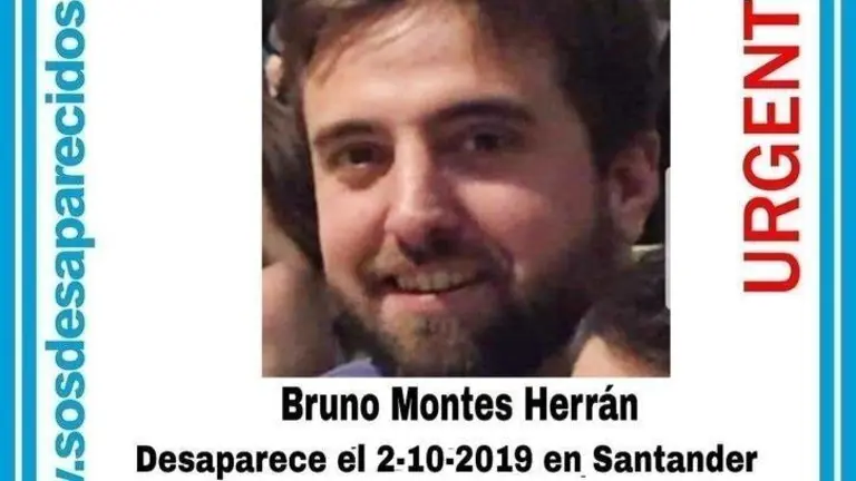 Cartel de desaparecido Bruno Montes