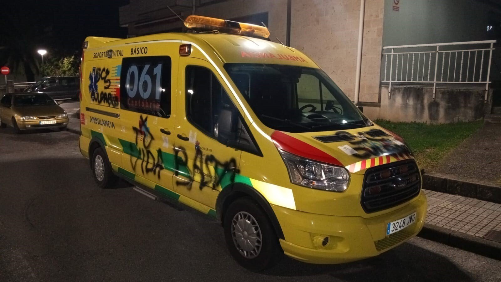 Sabotaje en ambulancia de Meruelo