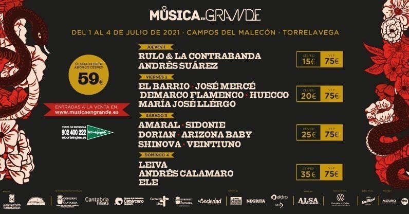 Archivo - Cartel Música en Grande 2021