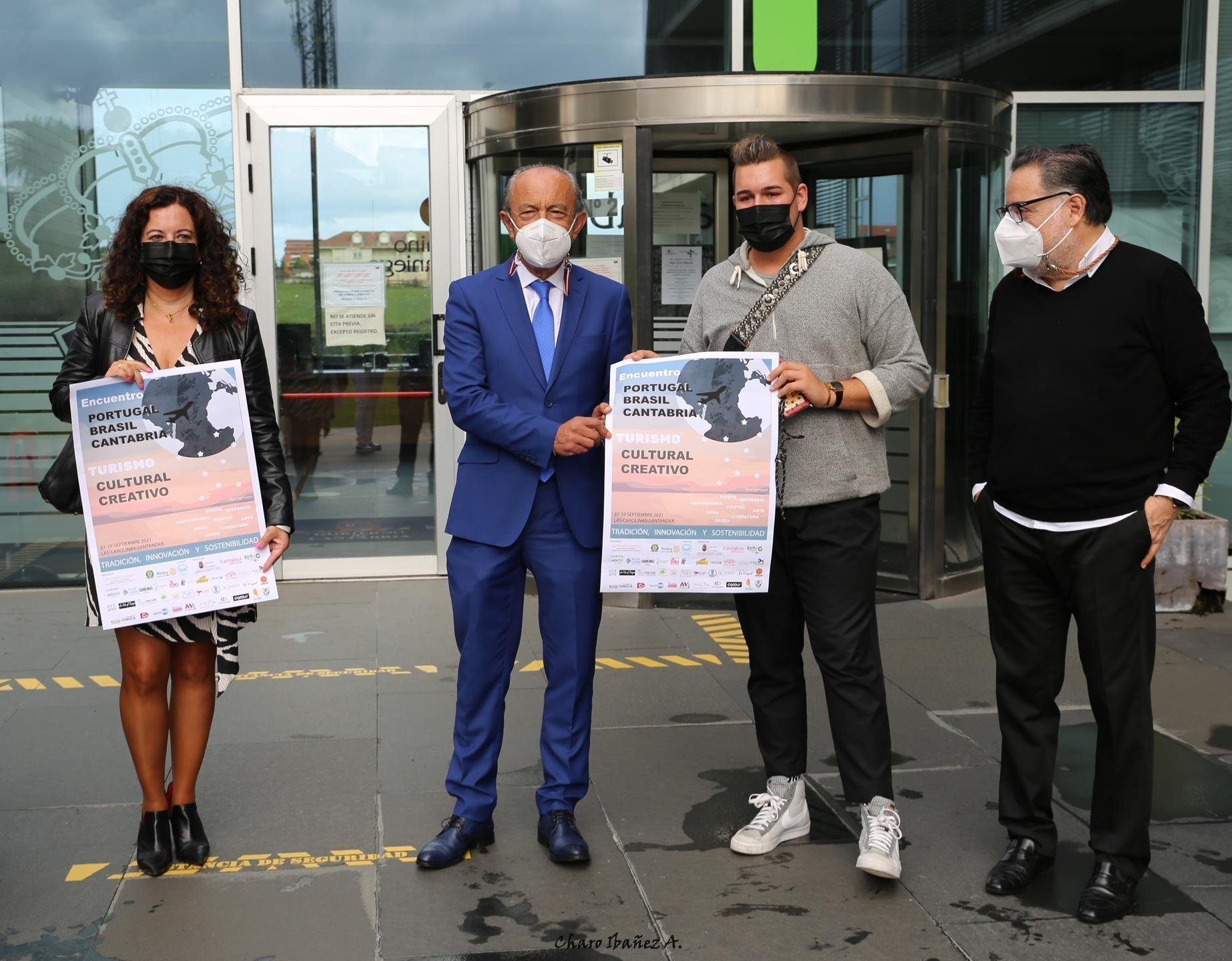 Encuentro Portugal - Cantabria - foto grupo  presentación Carmen Sá... Miguel Rincón