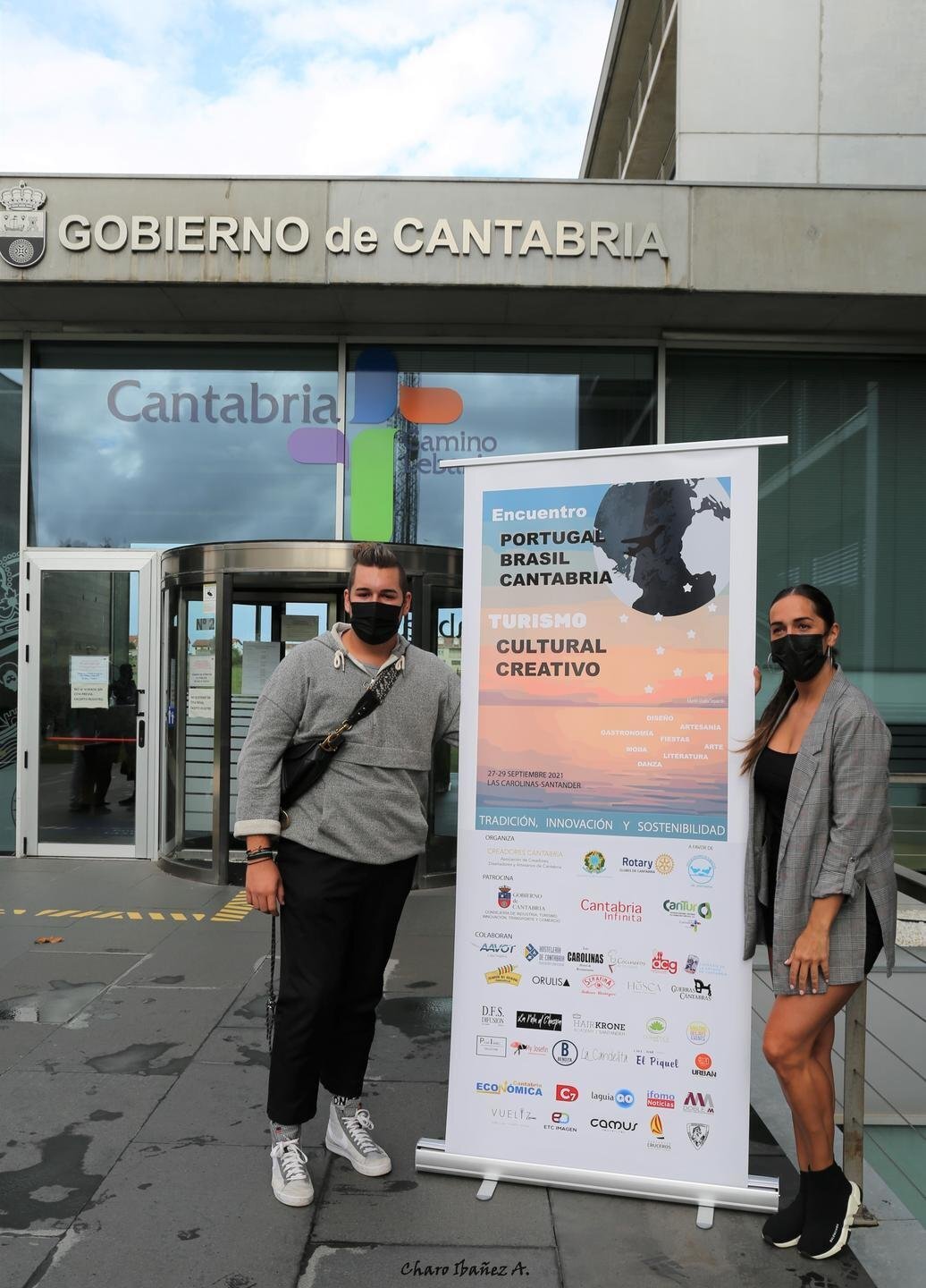 Encuentro Portugal - Cantabria - foto grupo pr esentación Martín Vuelta... Sofía Palencia