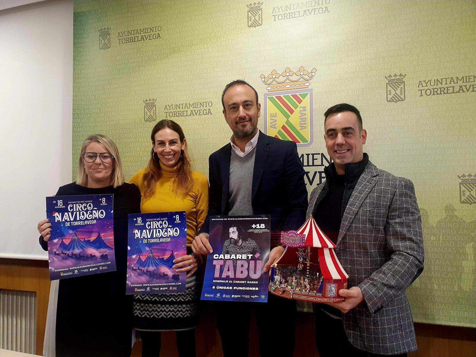 El Circo de la Navidad y el Cabaret Tabú regresan a Torrelavega estas fiestas