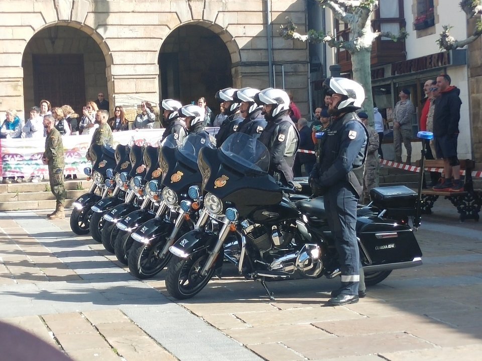 Unidad de Motos Harley Davidson del Grupo de Escoltas de la Guardia Real