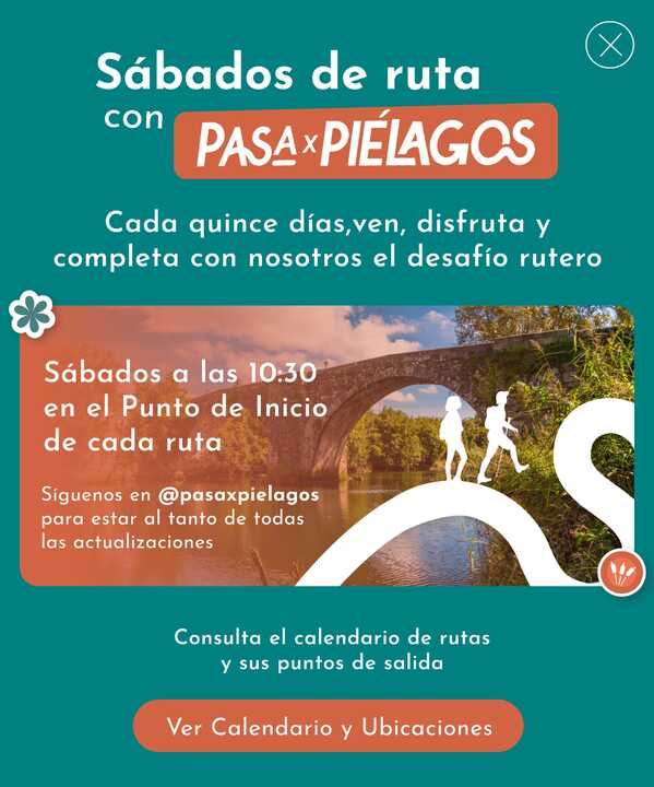 CARTEL HORIZONTAL 'SÁBADOS DE RUTA' - AYTO PIÉLAGOS